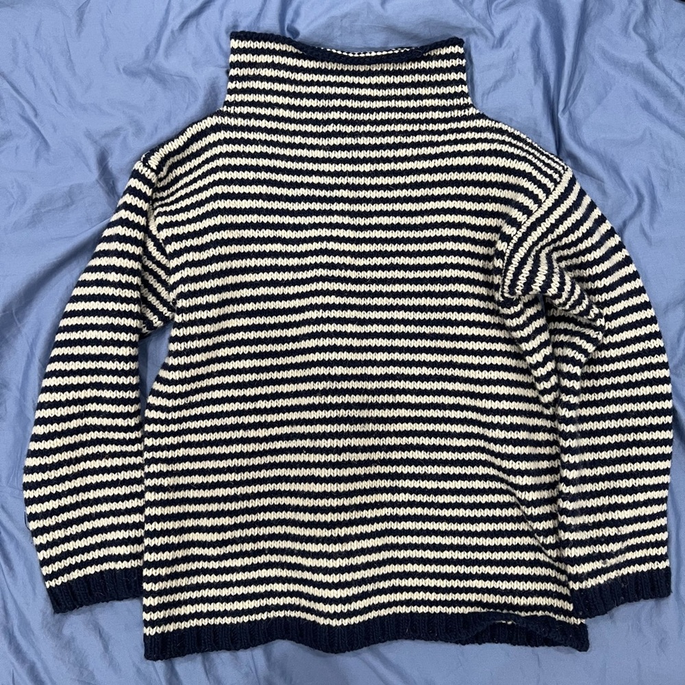 Babaa no 6 navy striped jumper